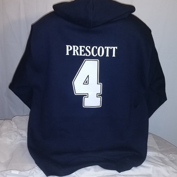 Dallas Cowboys Dak Prescott # 4 Pullover Hoodie - Picture 1 of 2